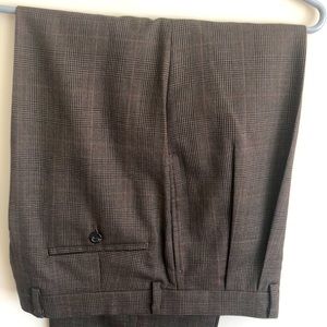 Ralph Lauren brown check dress pants 34-30